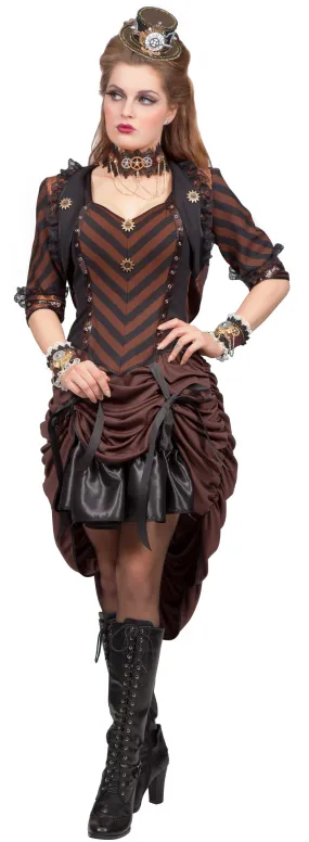 Abito ragazza steampunk riunito