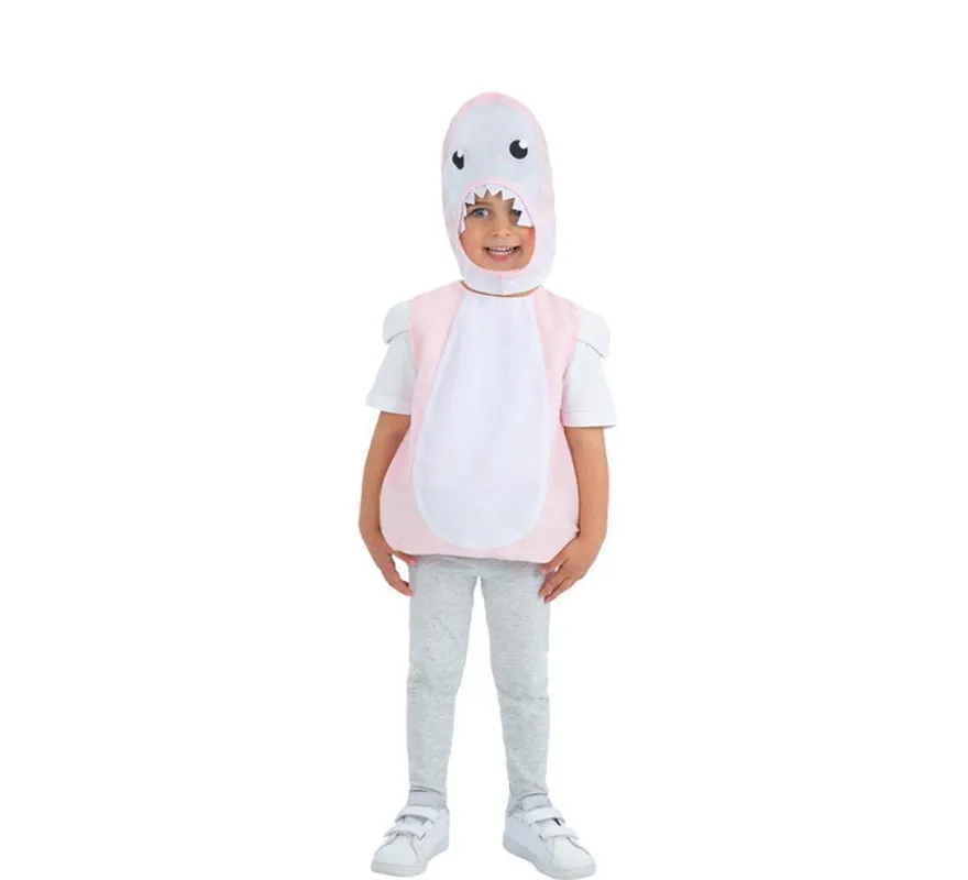 Adorabile costume da squalo rosa per bambini