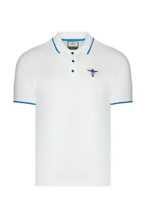Aeronautica Militare Polo Shirt in Piquè / White