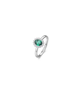 Anello Kate Gioielli Fancy by Brosway in argento zircone ovale verde misura 16 flg71d