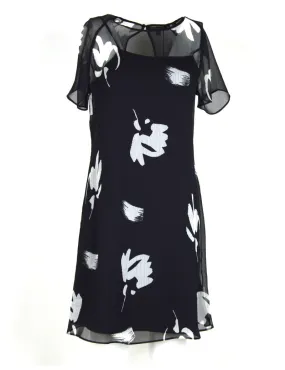 ARMANI EXCHANGE abito donna nero fantasia estivo 3HYA06