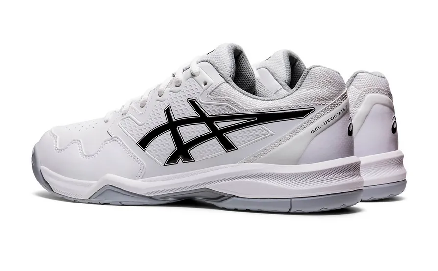 Asics Scarpa da tennis da uomo Gel Dedicate 7 1041A223-100 bianco-nero