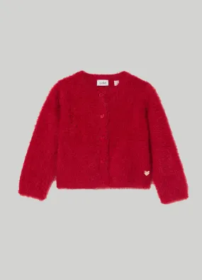 BLUKIDS  Cardigan in finta pelliccia neonata