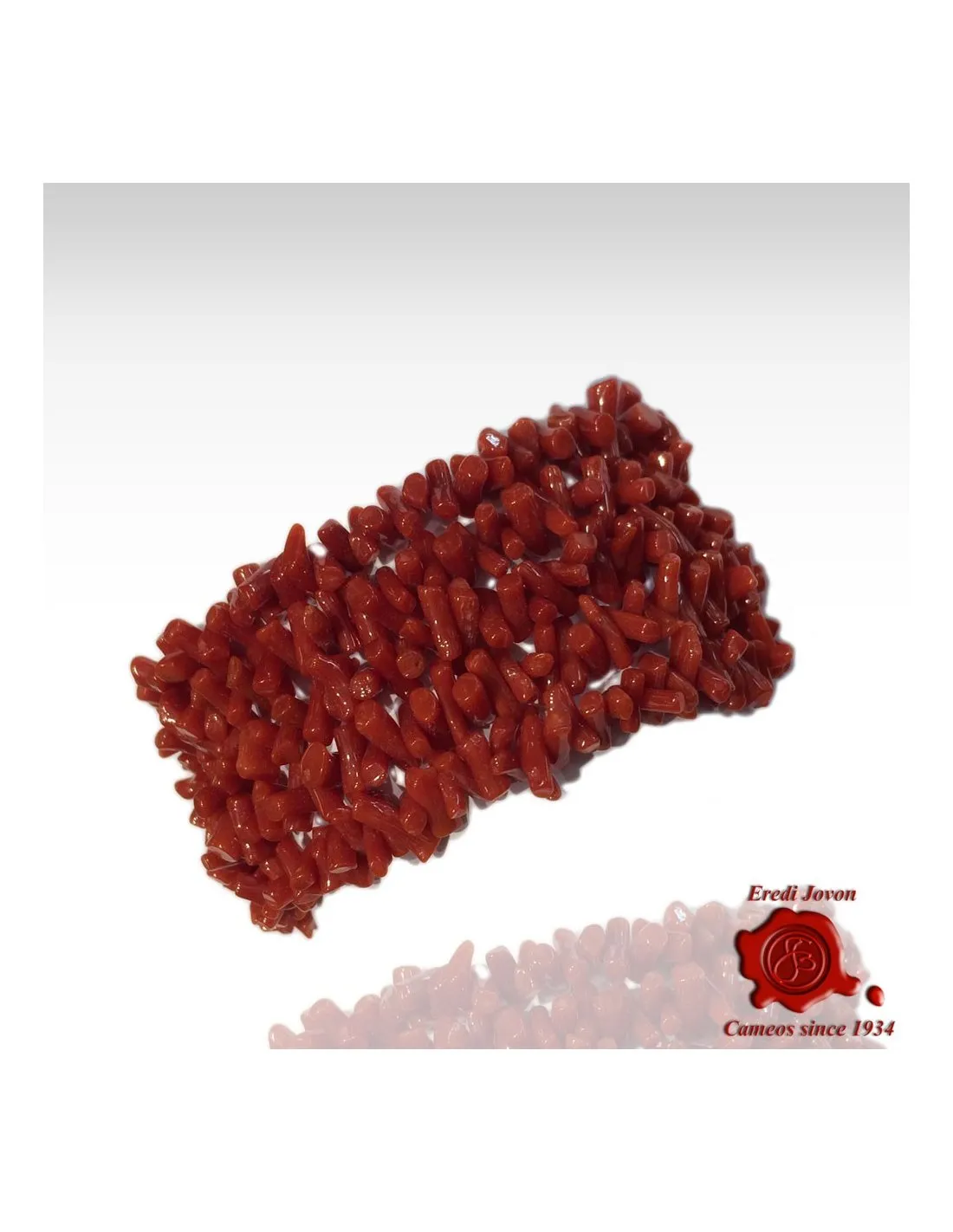 Bracciale Corallo Rosso Chiusra in Argento