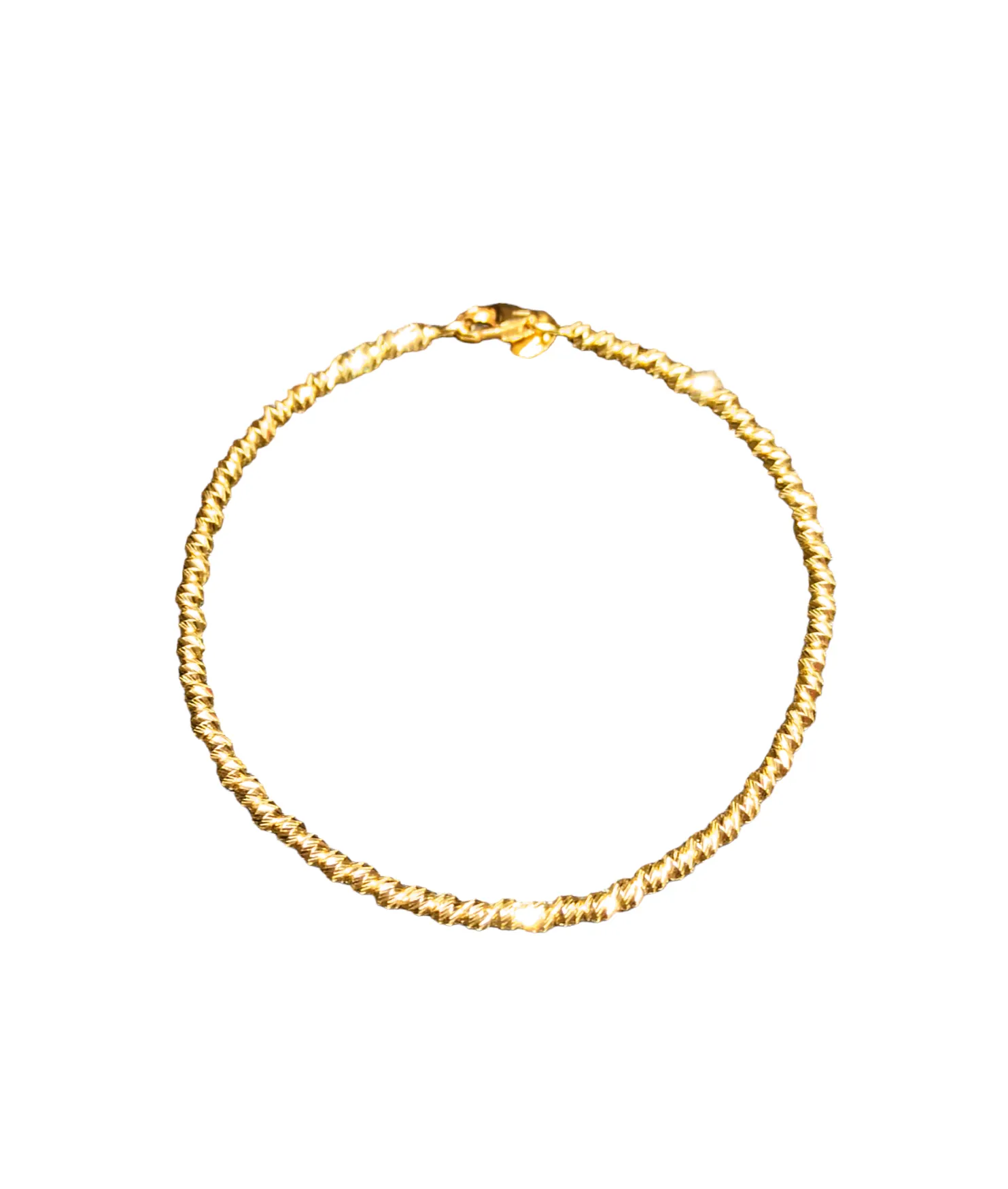 Bracciale sfere diamantate in oro giallo