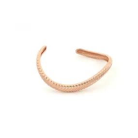 Bracciale Vortice in argento dorato rosa