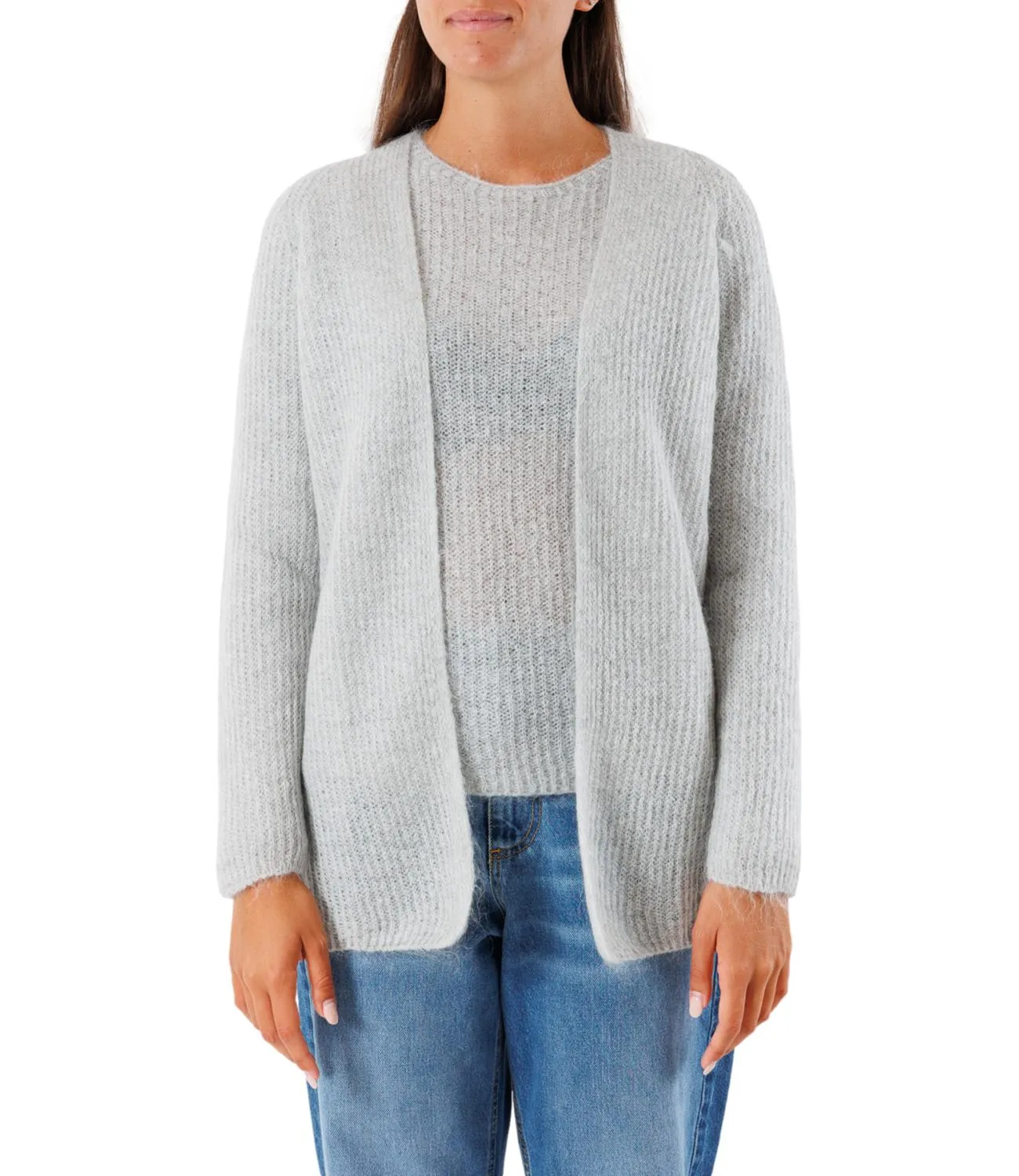 Brand KONTATTO Kontatto Cardigan Grigio Donna