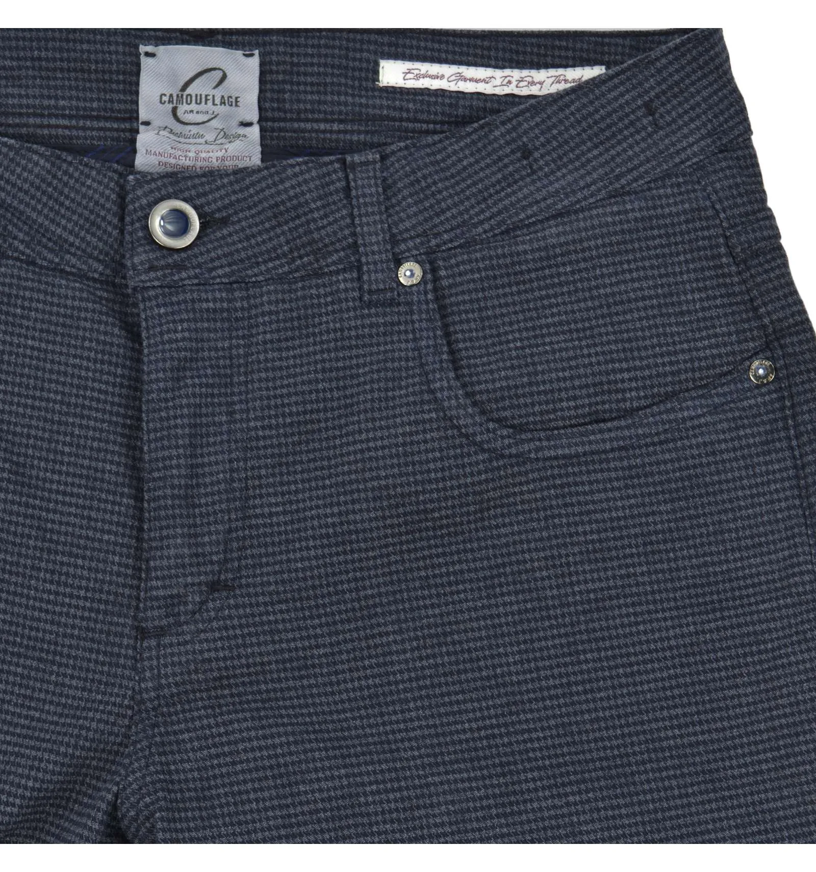 CAMOUFLAGE AR AND J. uomo pantalone blu BEST FIVE F37 882 Blu Notte
