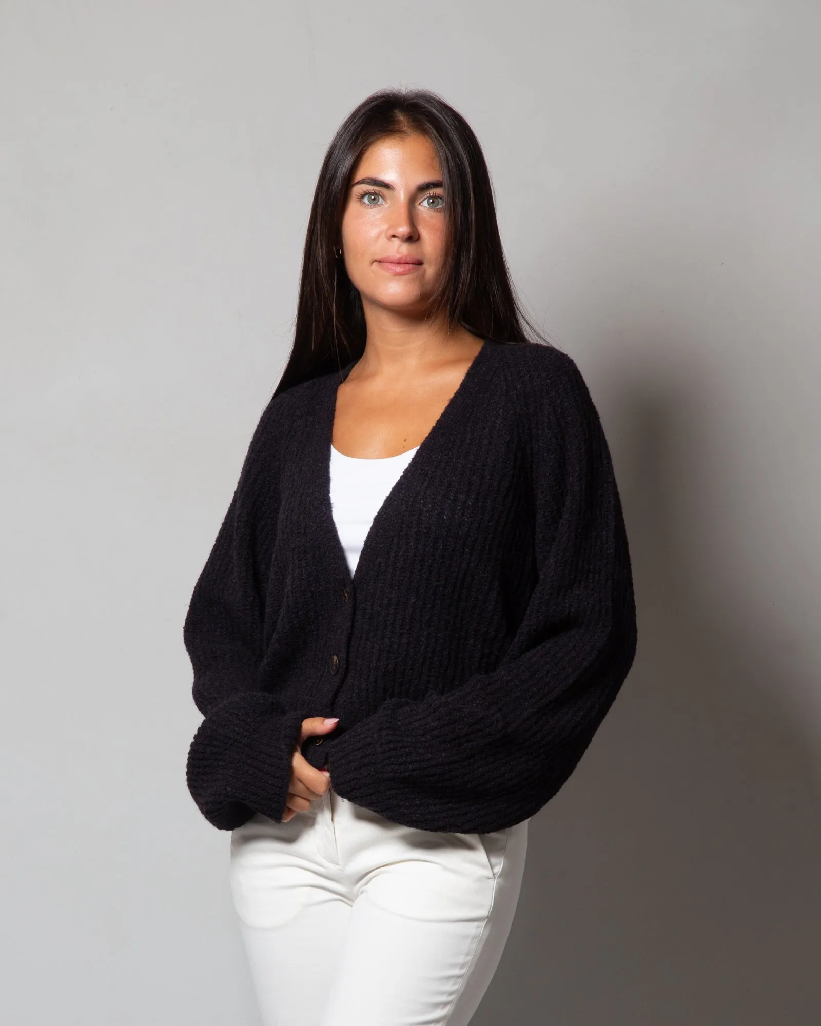 Cardigan in alpaca