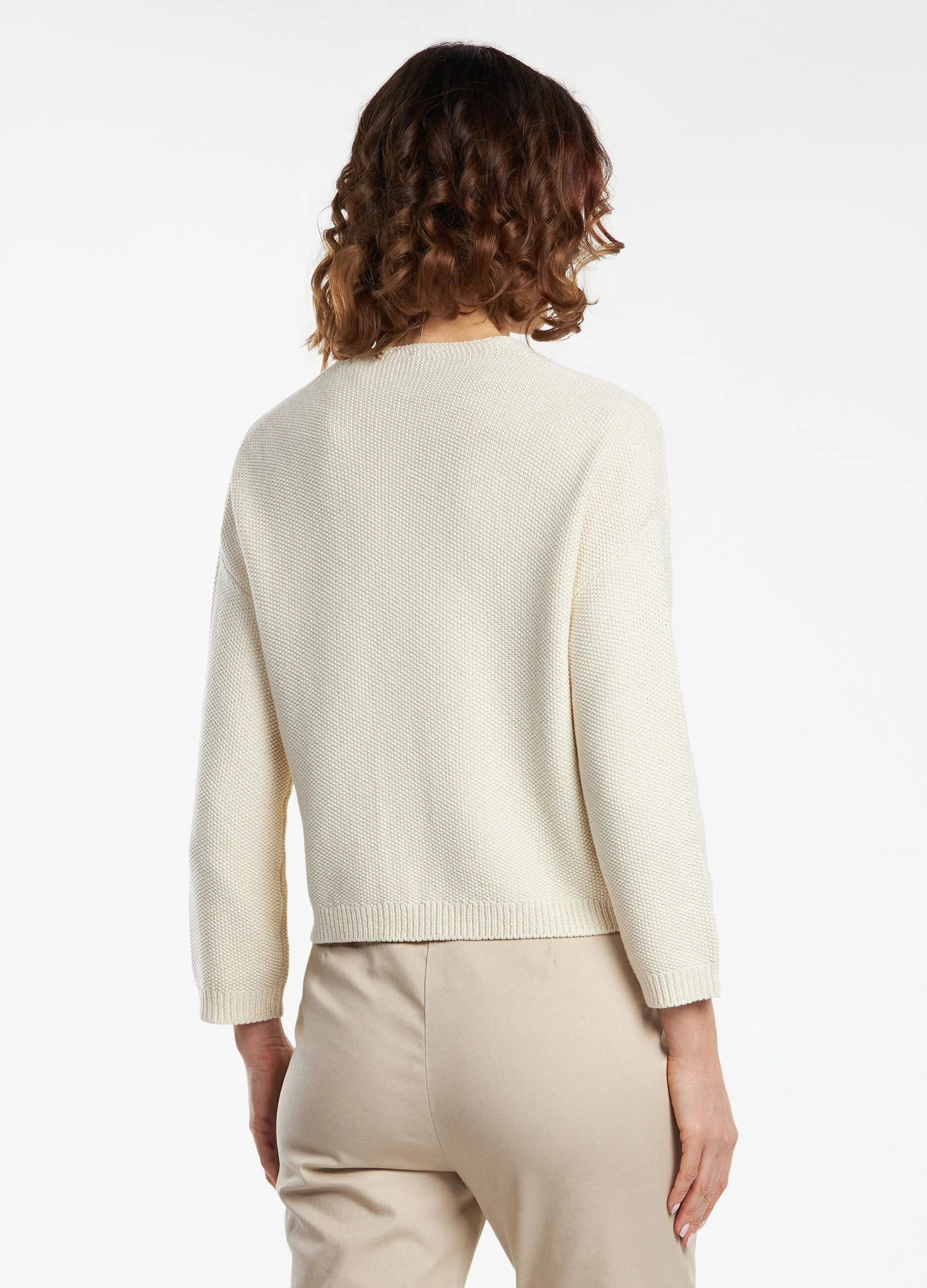 Cardigan in misto cotone donna