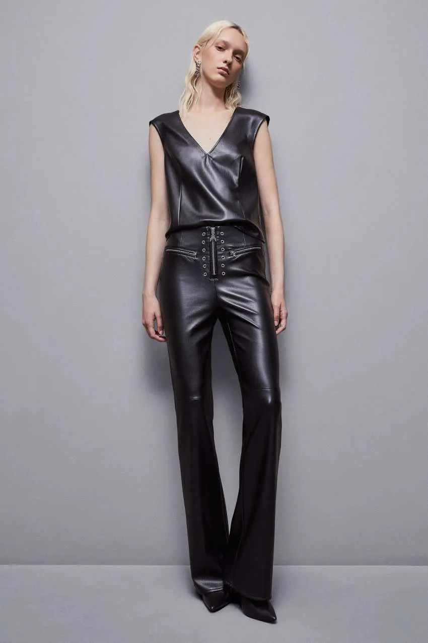 Casacca Con Zip Similpelle Nero Patrizia Pepe