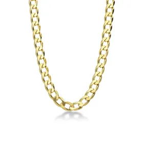Catena a maglia groumette in oro giallo 18k, cm 50