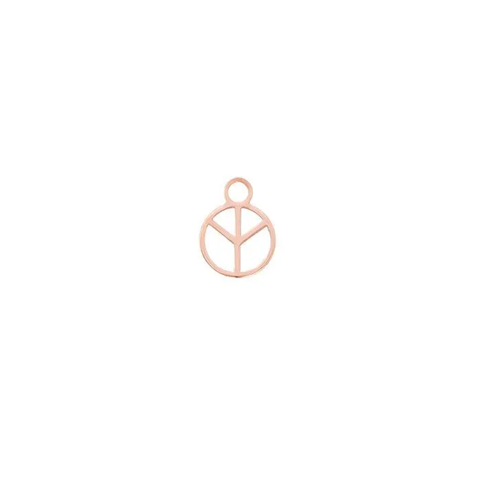 Charm simbolo pace oro rosa 18kt Luxury Piercing di Maman et Sophie