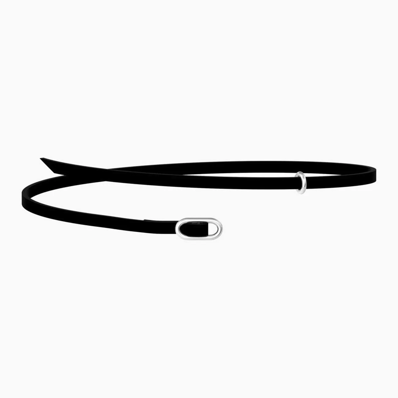 Choker-bracciale kidult componibile in camoscio nero Skinny 751233