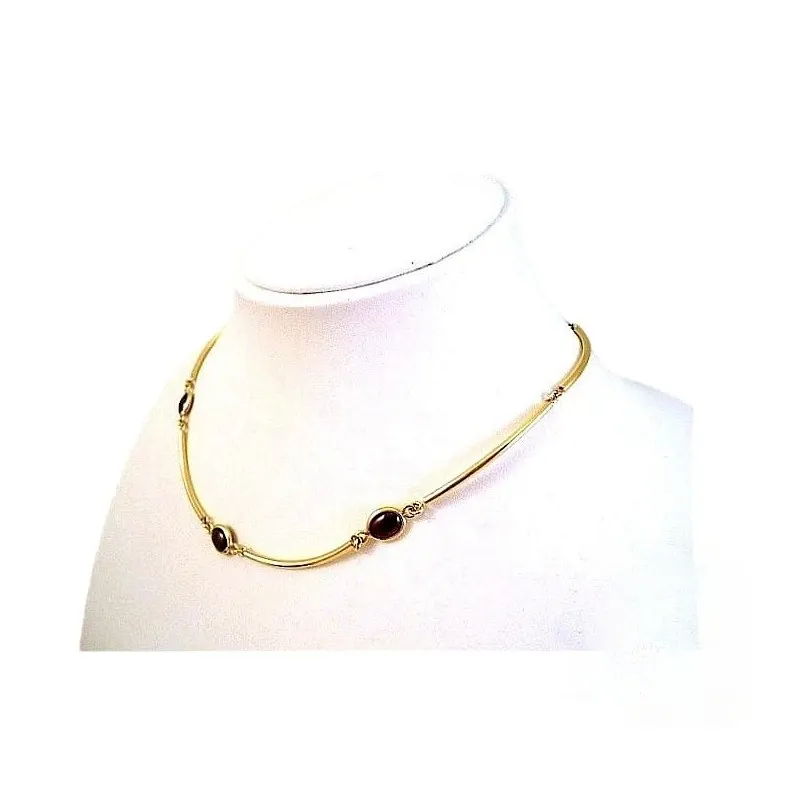 COLLANA COLLIER DONNA IN ORO GIALLO 18KT CON ZIRCONI