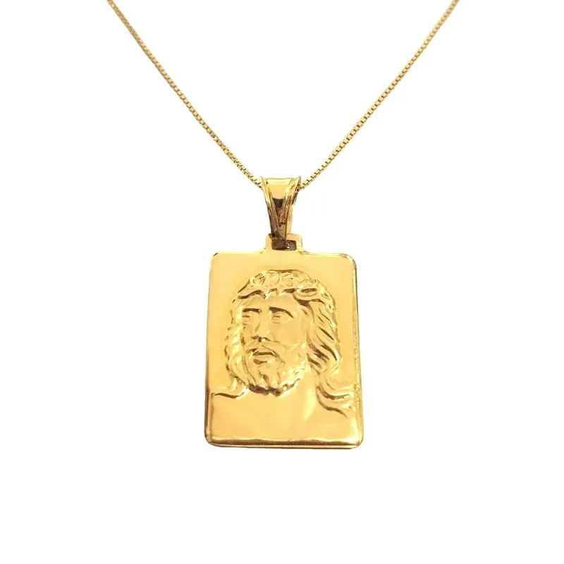 COLLANA CON GESU'CRISTO IN ORO GIALLO 18 KT