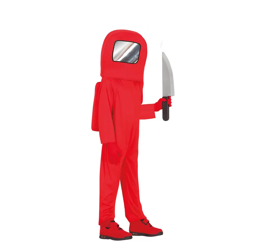 Costume da astronauta impostore rosso per bambini