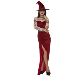 costume rosso Ouija Witch per le donne