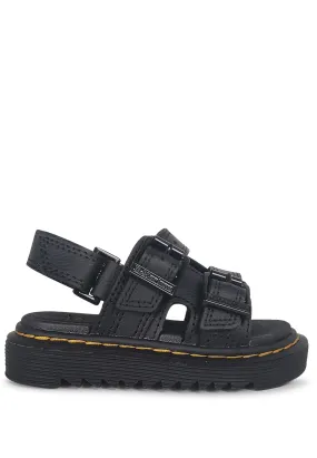 Dr Martens sandali Varel neri bambino in pelle