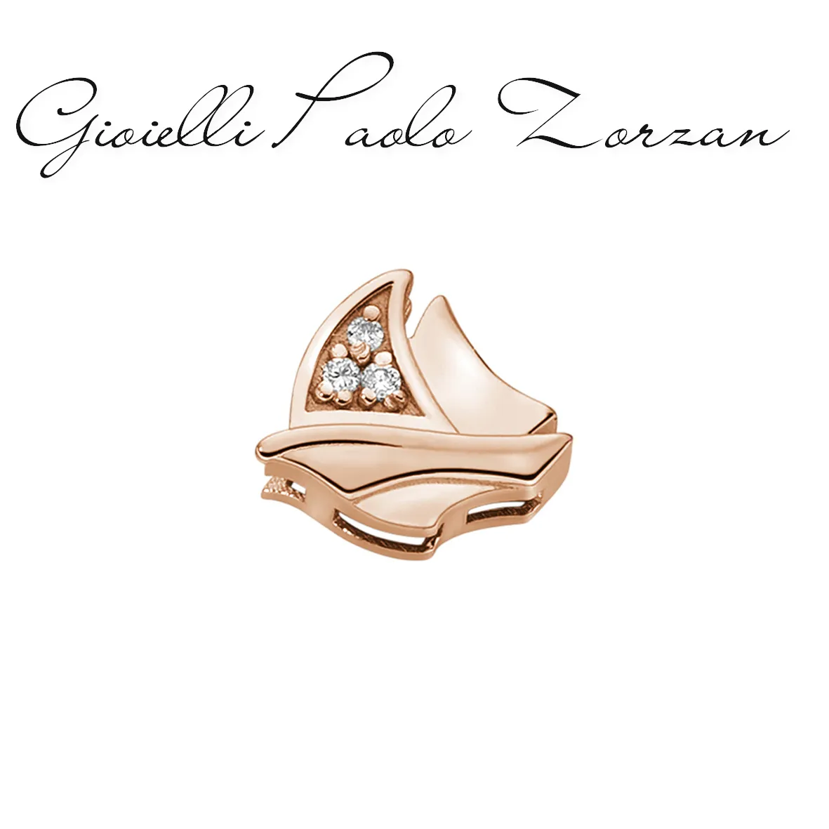 Elements donna oro Barca a vela in oro rosa e diamanti ECF10255.001