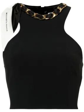 elisabetta franchi Top dettaglio catena