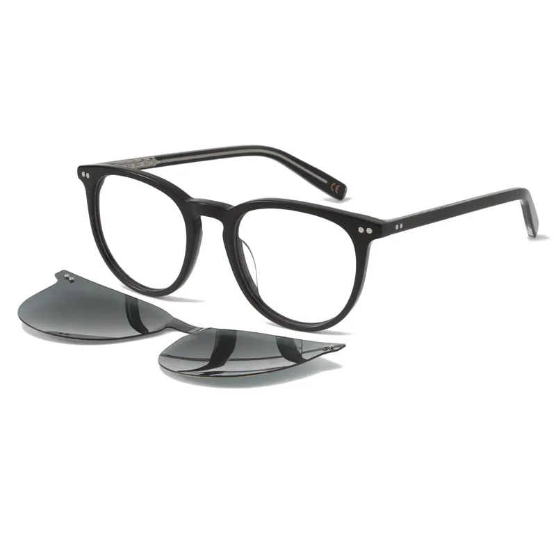   EXIT AST6472 Nero lucido + clip on fumo polarizzato