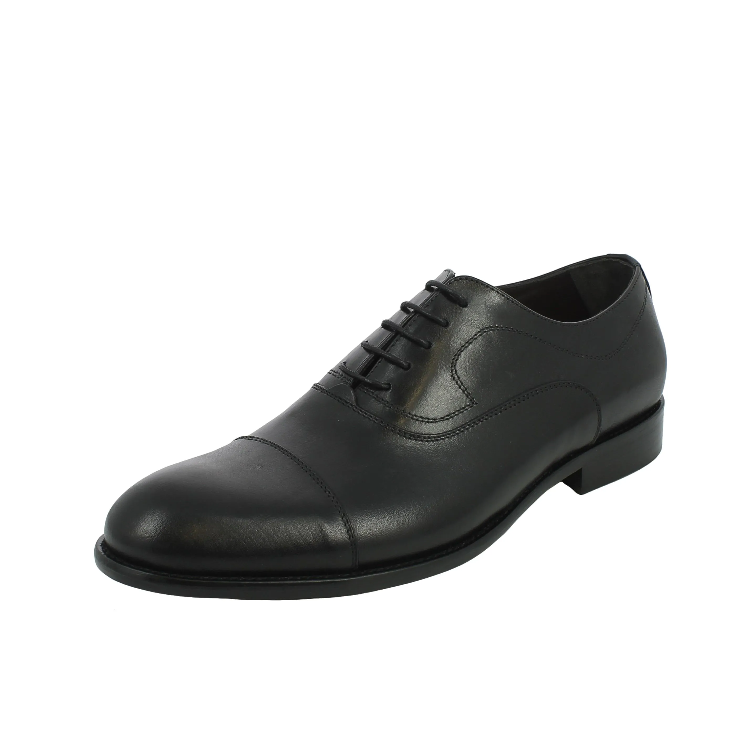 Exton  Scarpa stringata in pelle con fondo cuoio 