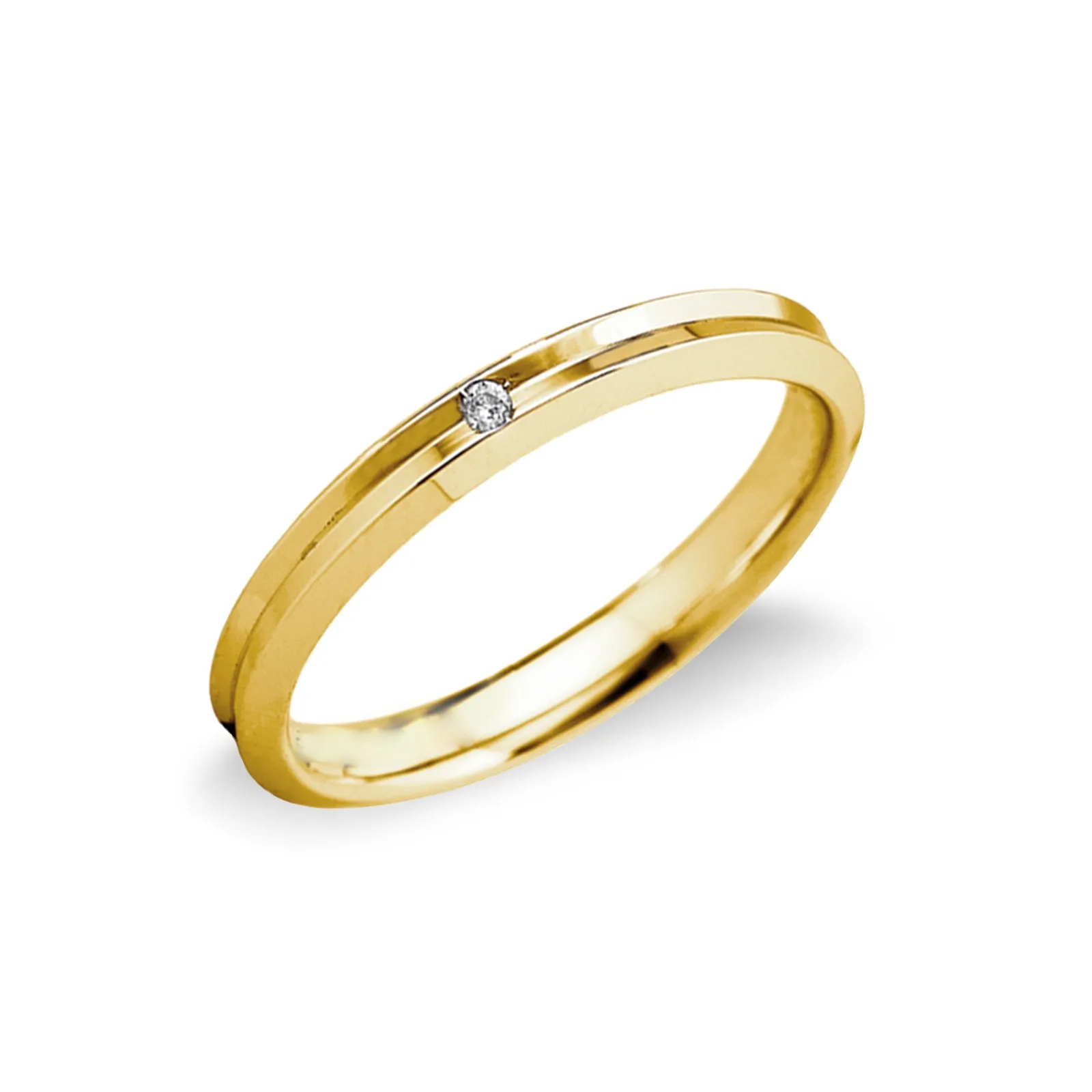 Fede Unoaerre Corona in oro Giallo 18k con diamante