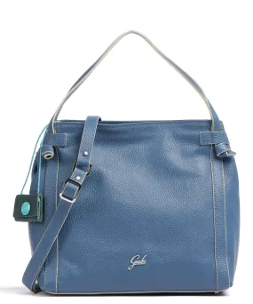 Gabs Paola M Borsa a mano pelle di vitello grana blu  