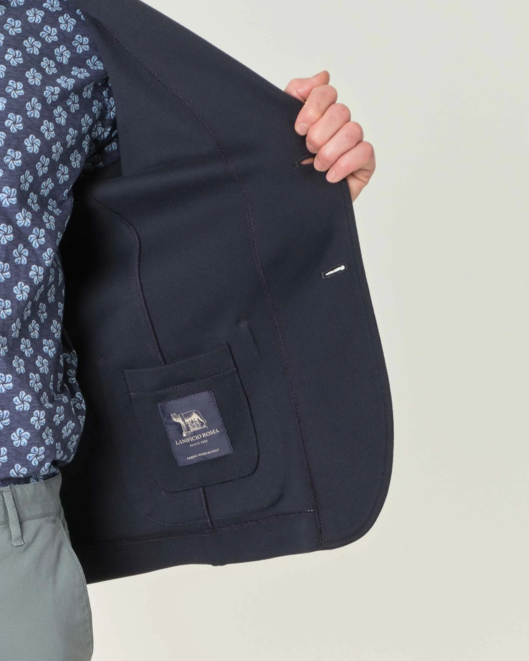 Giacca maglia micro armatura blu