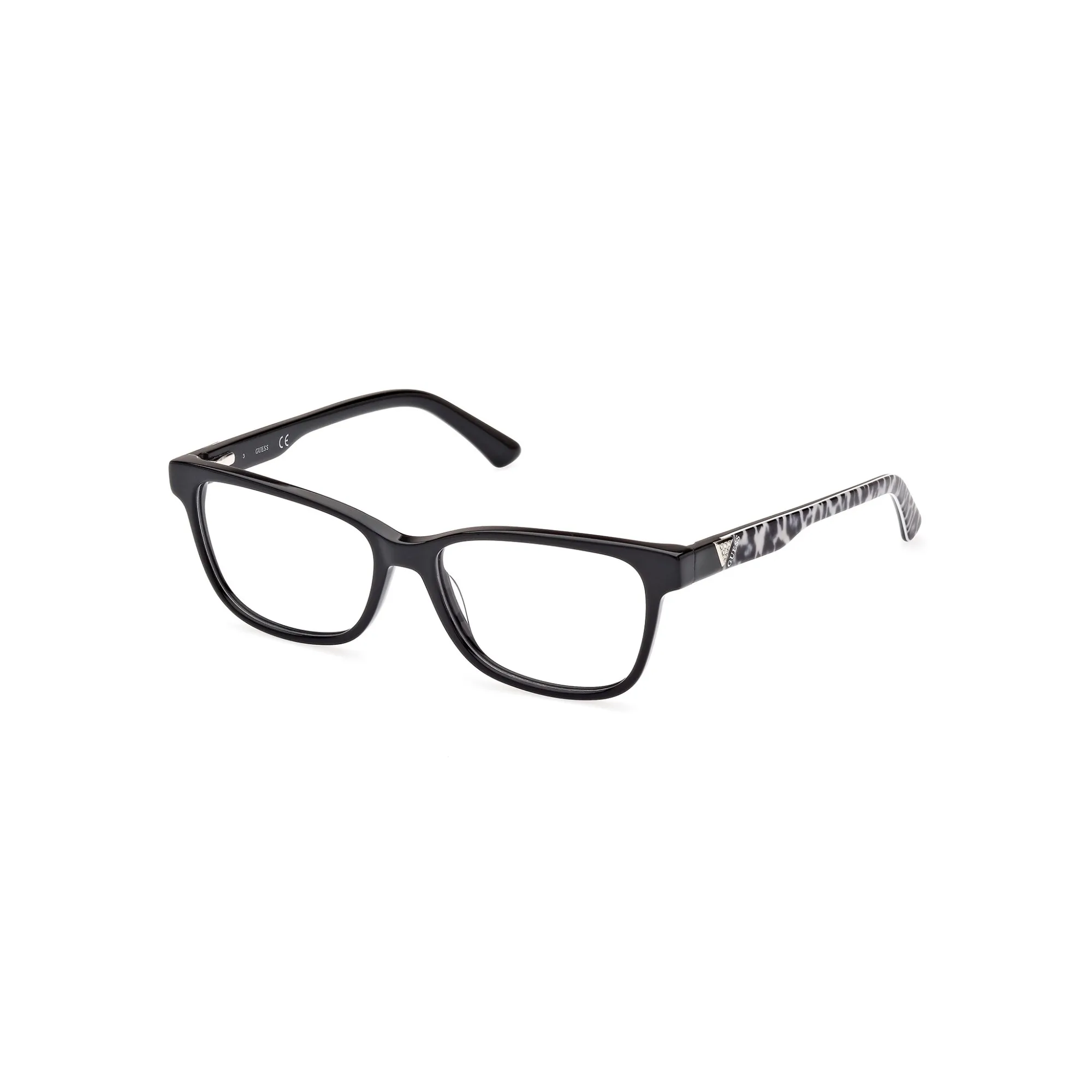   Guess GU 2943 - 001 Nero Lucido | Occhiale Da Vista Donna 