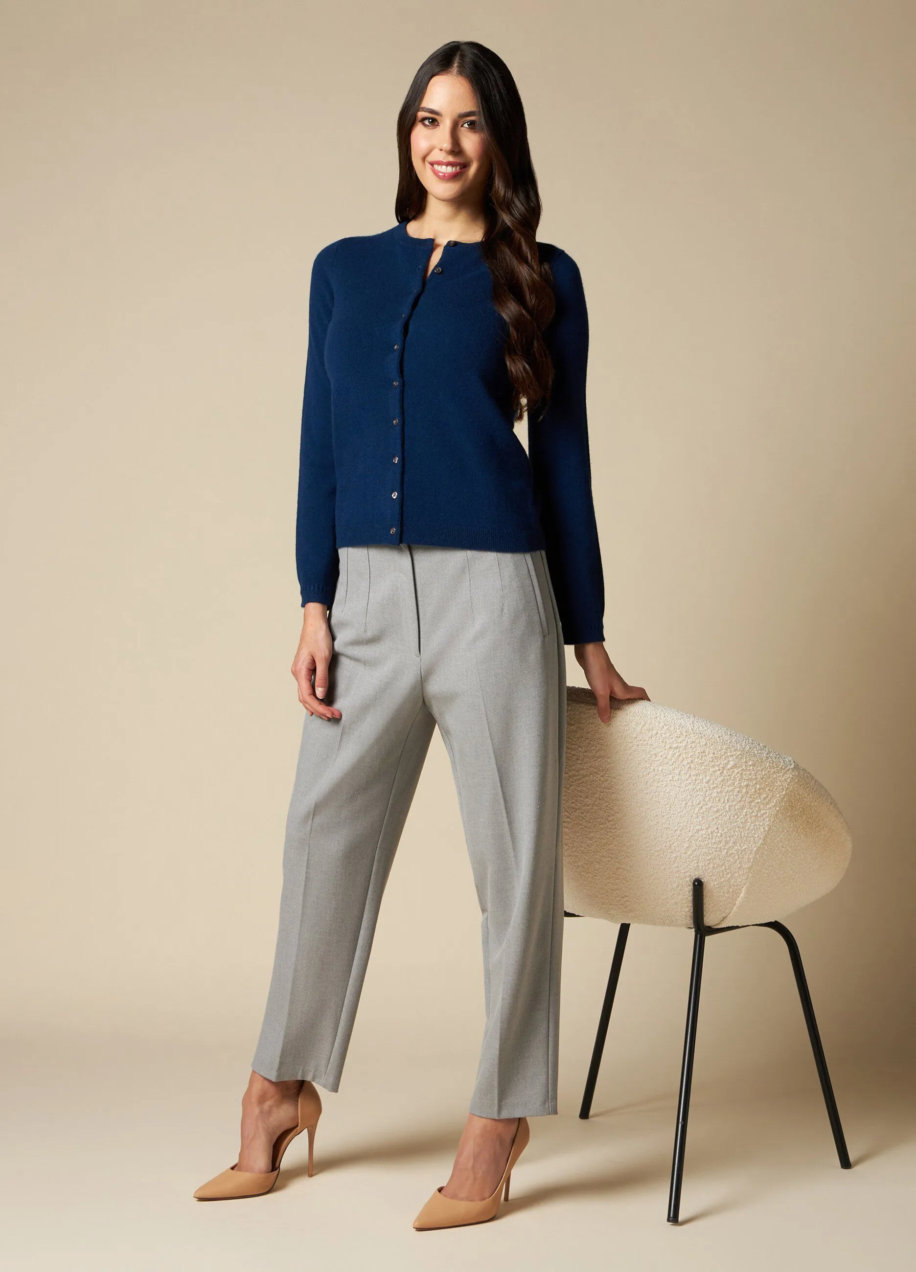 IWIE  Cardigan in puro cashmere donna