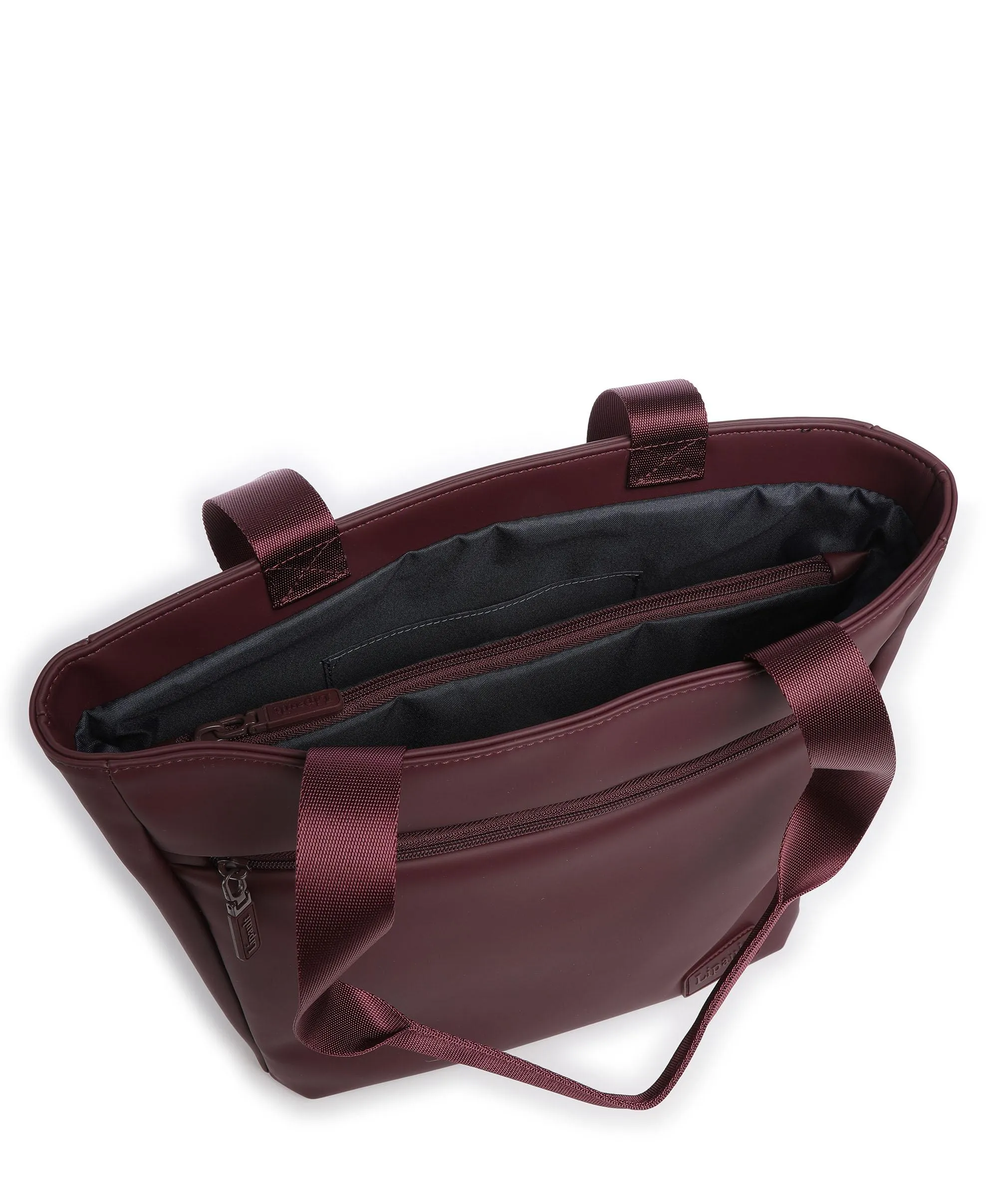 Lipault Lost In Berlin Borsa shopper pelle sintetica rosso bordò  