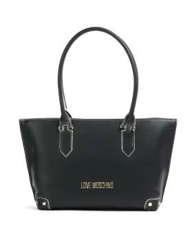  Love Moschino Bunny Borsa shopper pelle sintetica nero  
