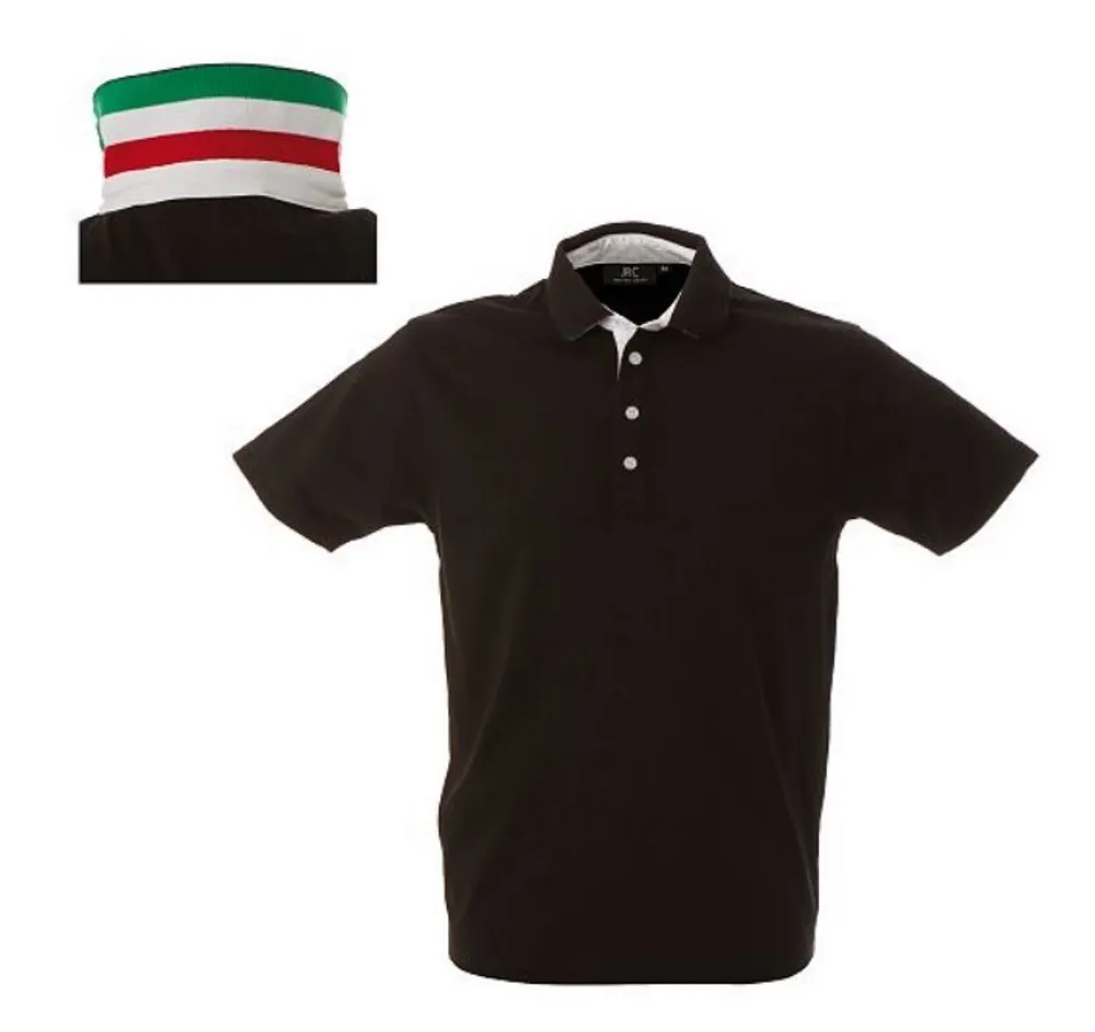 Maglia Polo Uomo Manica Corta Personalizzabile Riccione JRC  PS 31155 Italia Spagna Francia Germania