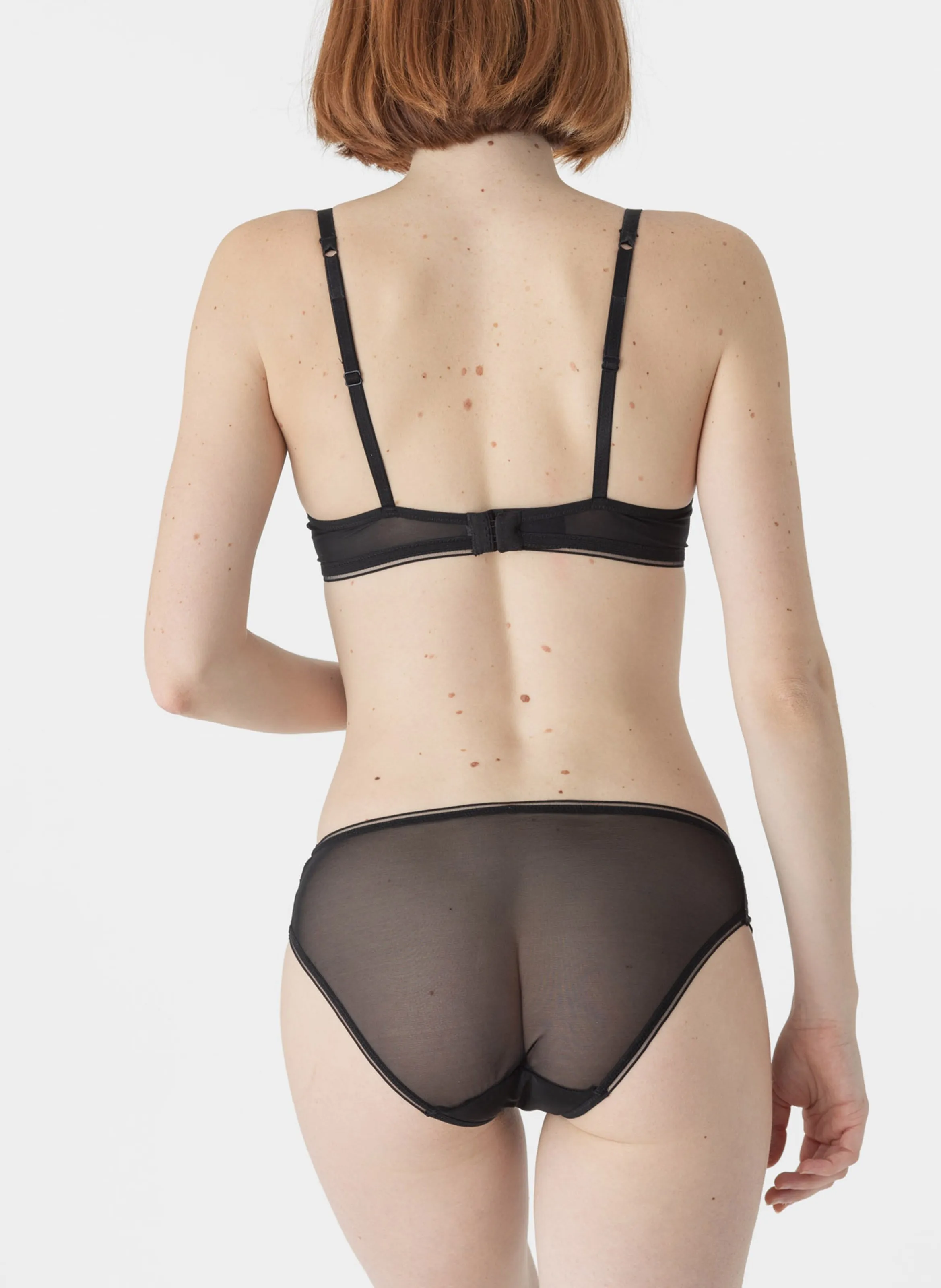  MAISON LEJABY   SIN - Slip in tulle e pizzo | Nero