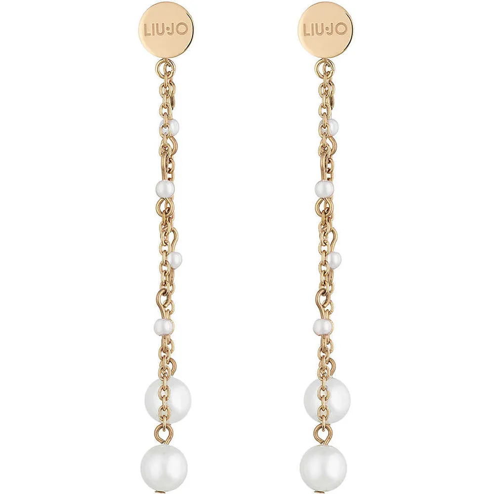 Orecchini Donna Acciaio Rose con Perle Liu Jo Luxury