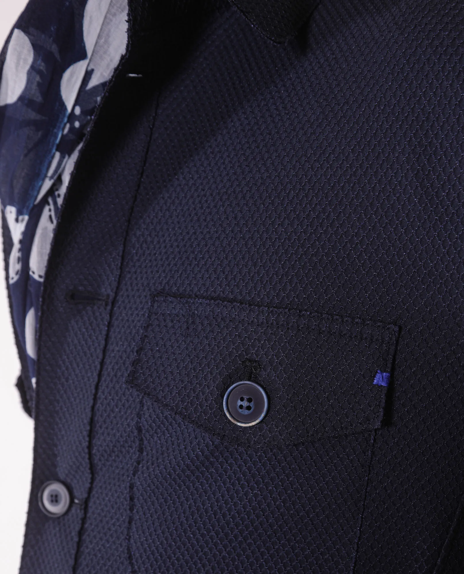 Overjacket in microfibra blu navy  | BOB