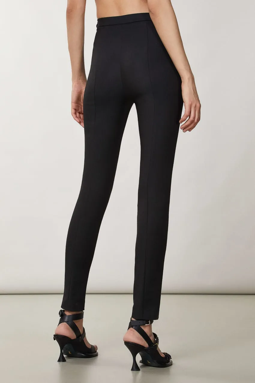 Pantalone Slim Alla Caviglia Nero Nero Patrizia Pepe