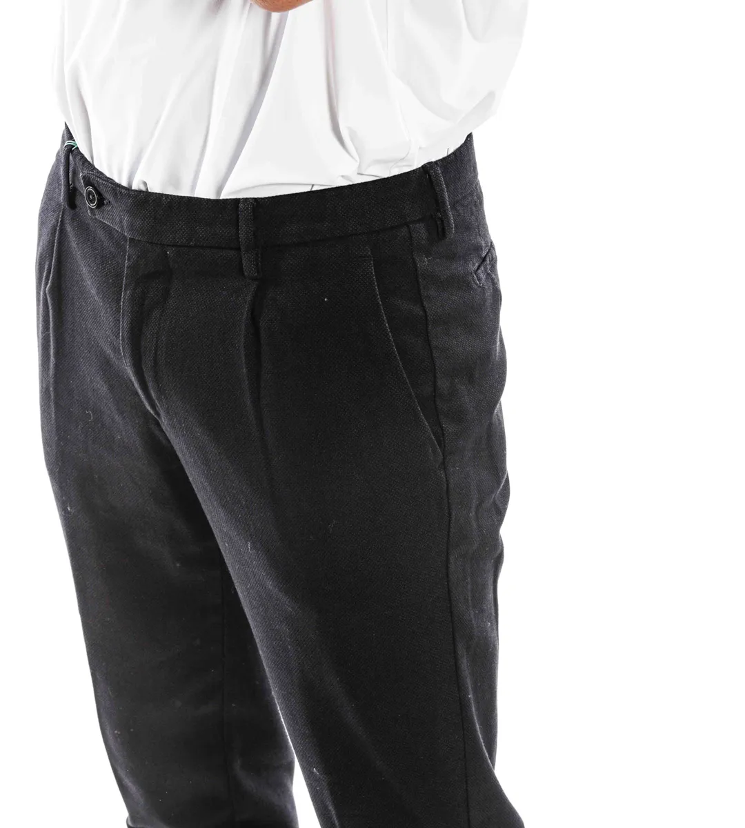 Pantalone uomo cotone amaturato blu navy | Berwich