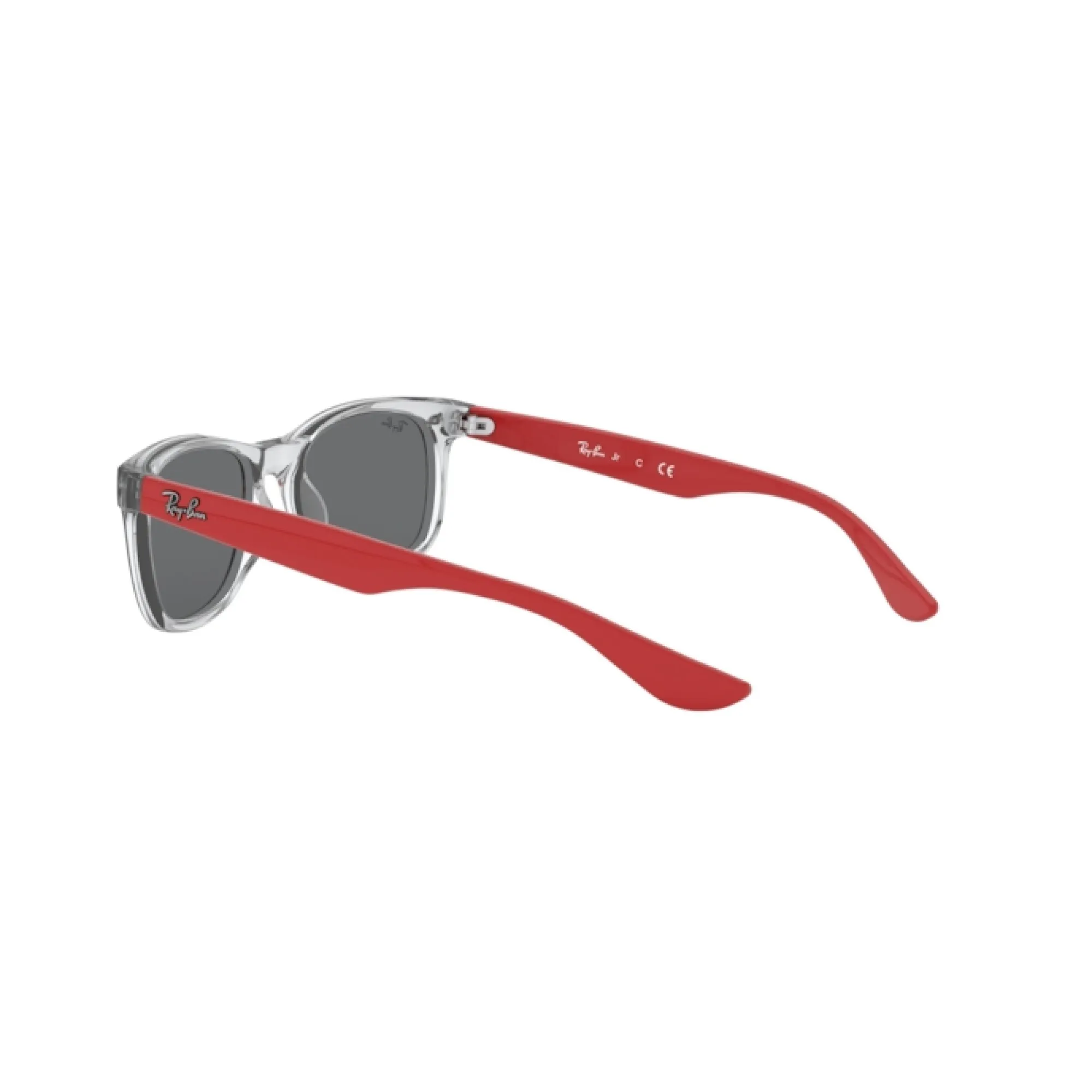   Ray-Ban Junior RJ 9052S Junior New Wayfarer 70636G Grigio Trasparente | Occhiale Da Sole Bambino Unisex 
