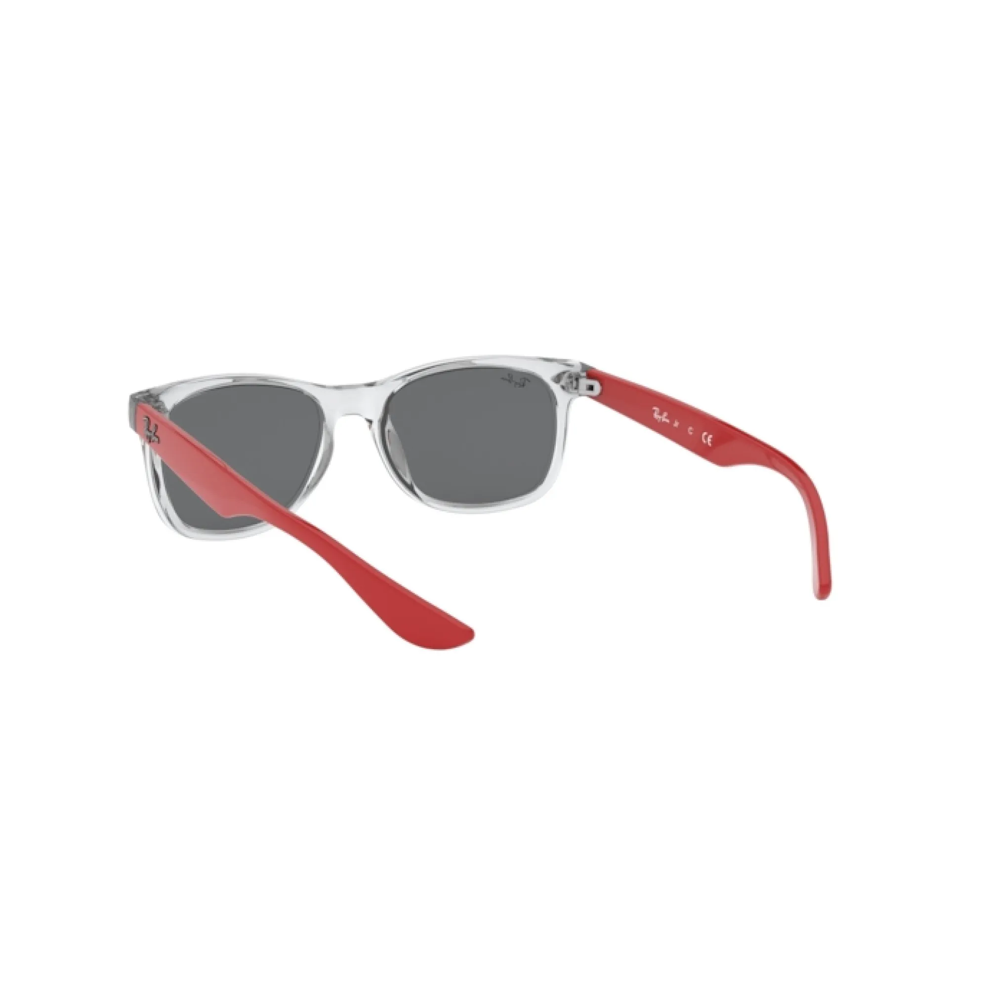  Ray-Ban Junior RJ 9052S Junior New Wayfarer 70636G Grigio Trasparente | Occhiale Da Sole Bambino Unisex 