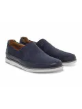 Senza stringhe Clarks BRATTON STEP in camoscio blu