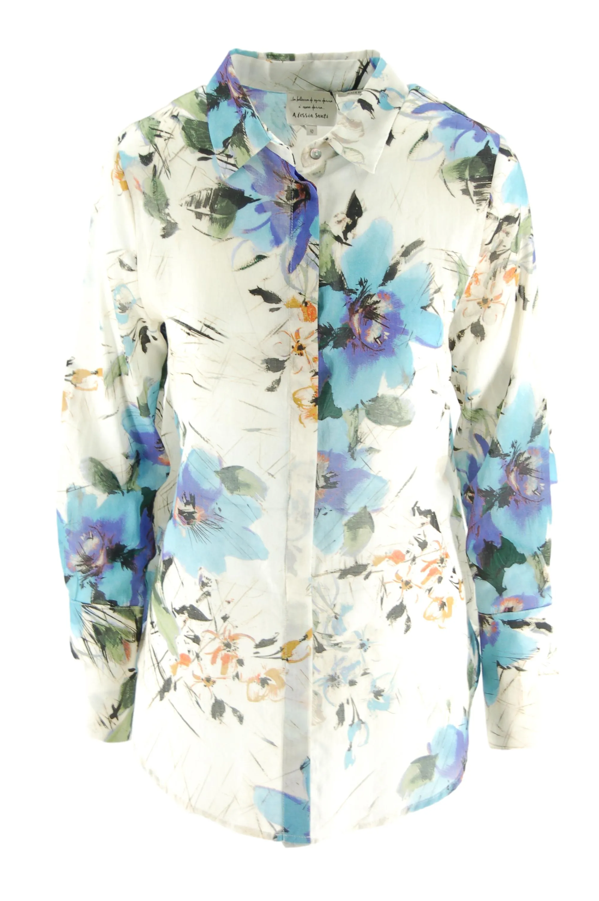Shirt with Alessia Santi Pattern / White