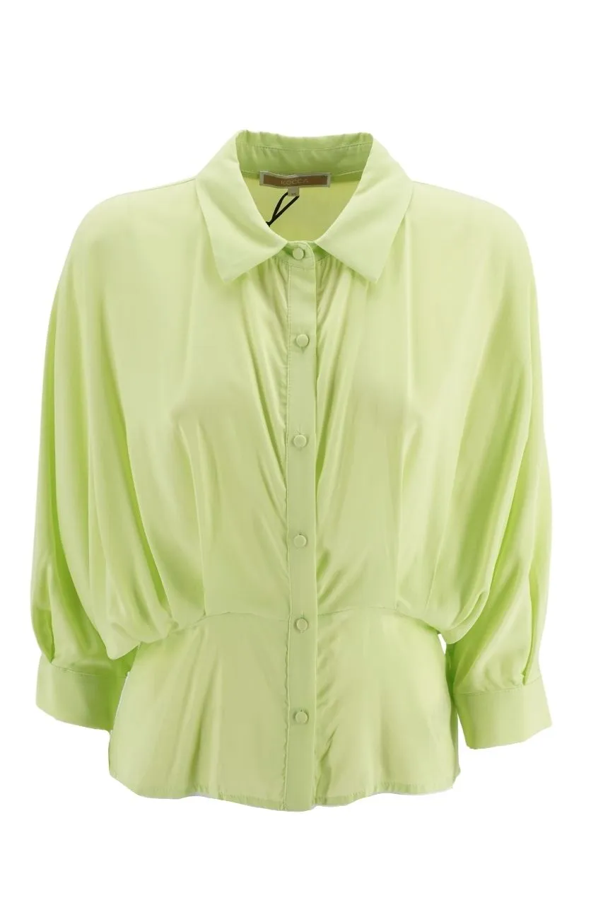 Shirt with Wide Sleeves Kocca / Green