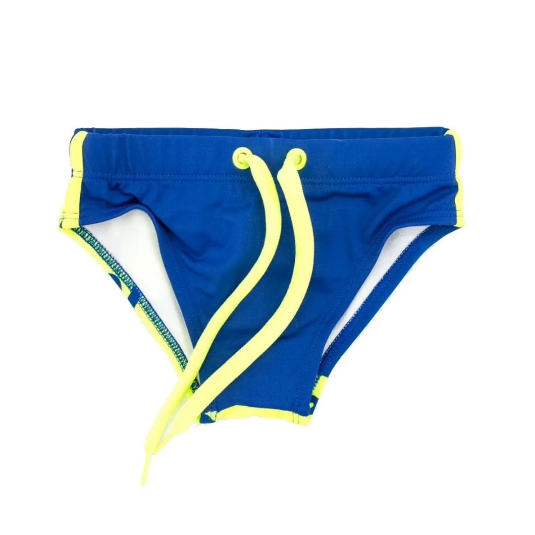 Slip da mare da bambino Sundek colore blu elettrico