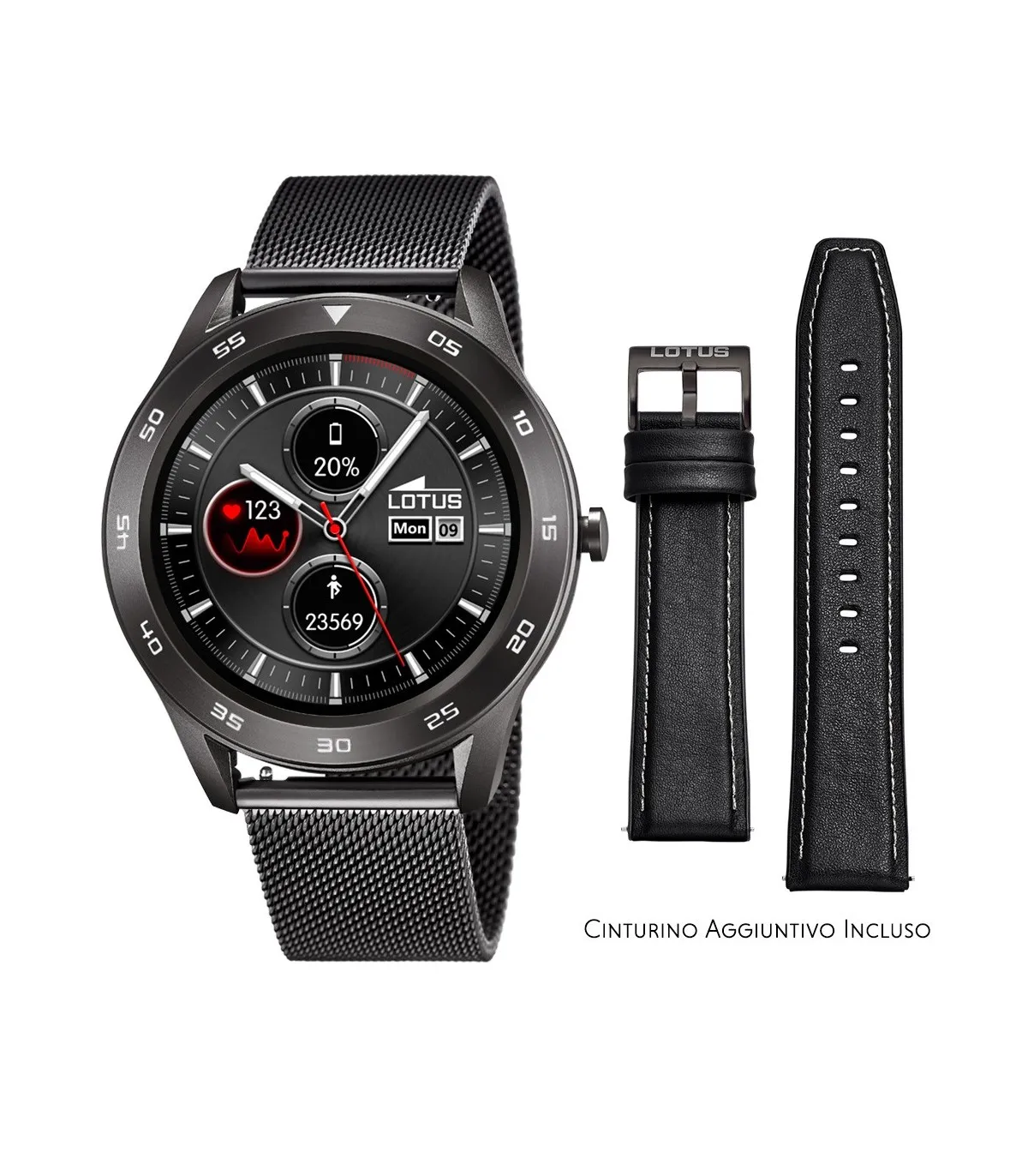 Smartwatch Lotus Smartime Multifunzione 50011 Grigio e Nero