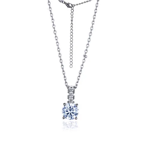 SOGNAMI Collana punto luce in ottone e zircone bianco