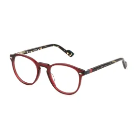   Sting VST502 - 0V64 Rosso Bordeaux Trasparente Lucido | Occhiale Da Vista Unisex 
