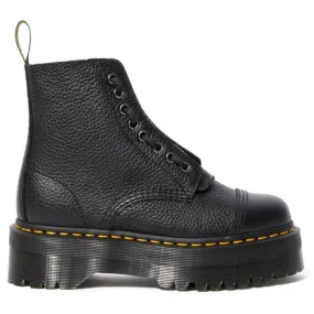 Stivaletto platform Dr. Martens Sinclair nero in pelle con zip